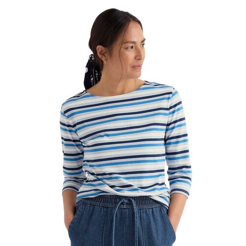 Seasalt Cornwall Sailor Top Tri Mini Cornish Blue Fog